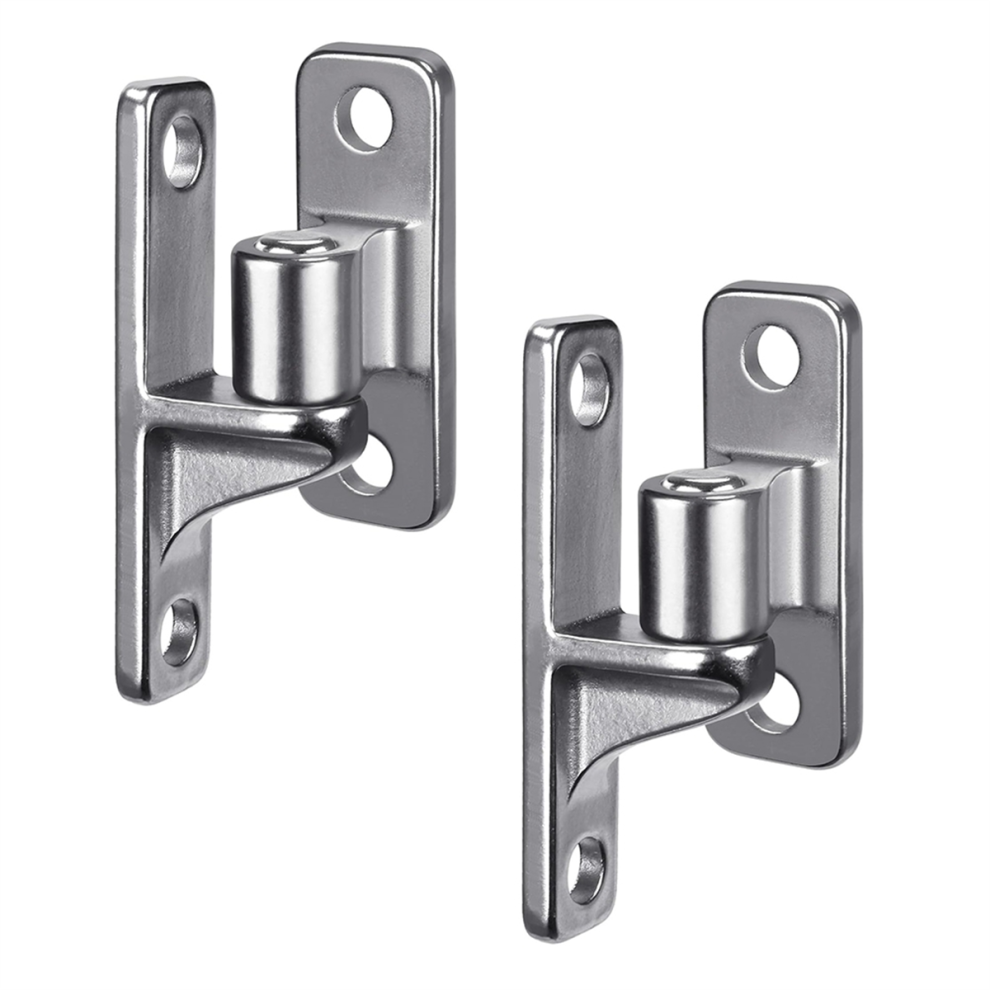 Stainless Steel Gate Hinges, 2Set Wall Mount Hinges For Farm Gates, With Non-Welding Chain Link Fence Parts 5/8Inch 4851335090923