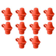 10pcs Portable No Spill Silicone Bottle Topper Spout Adapter with Water Leak Proof Red