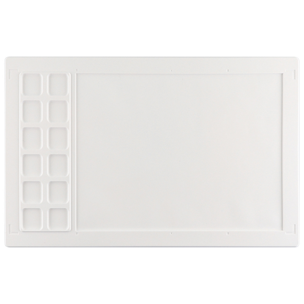 Jehiatek Non-Stick Silicone Craft Mat Painting Pigment Palette Pad Watercoloring Stamping Crafting Tool