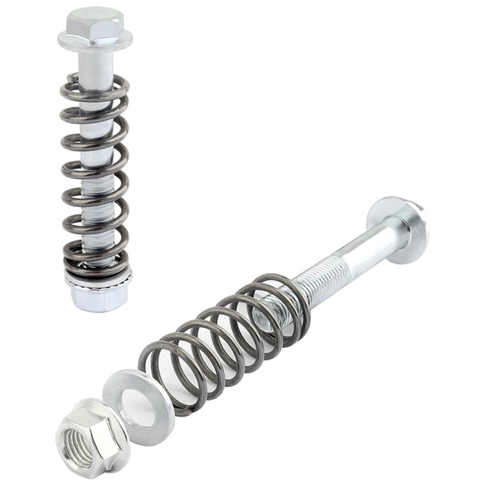 2Pcs Car Exhaust Manifold Bolts,M10x1.5mm Bolts And Nuts Kit With Springs For Gasket 4851335092316