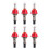 6 Pcs Underfloor Heating Manifold Flow Meter, Visual Monitoring Regulator for Systems(1/2) 8