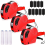 3 Pack 8 Digits Price Tag- Pricing- Label Kit with 30 Rolls Labels & 9 Ink Rollers Red 1