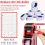 3 Pack 8 Digits Price Tag- Pricing- Label Kit with 30 Rolls Labels & 9 Ink Rollers Red 4