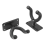 2pcs Hanging Bow Display with Screw Compound Pulley Traditional Storage Equipment. 7