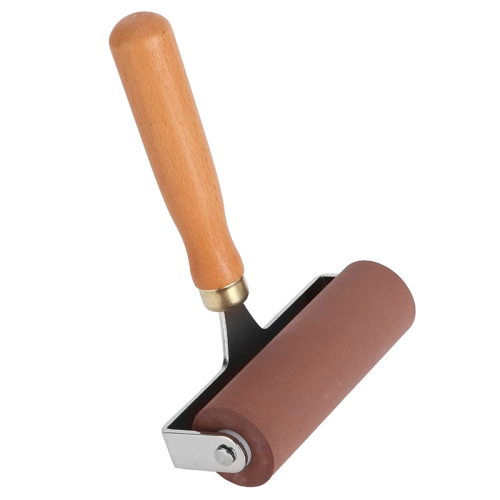 Soft Flexible Sturdy Elastic Rubber Roller for Printmaking ,Rubber Roller, Ink Roller(15cm) 2