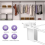 12Pcs Wire Shelf End Brackets,Plastic Closet Shelves Brackets Wall Mount Corner Support Bracket 4
