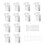 12Pcs Wire Shelf End Brackets,Plastic Closet Shelves Brackets Wall Mount Corner Support Bracket 7