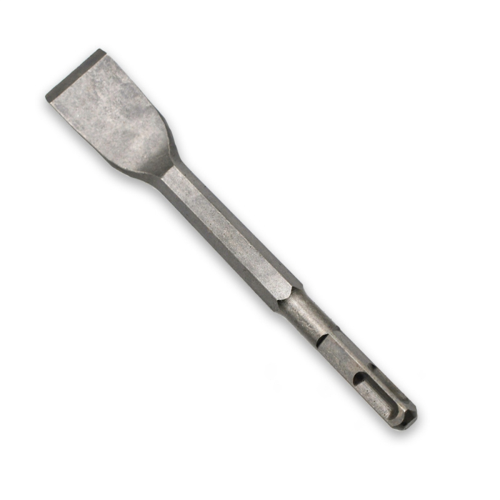 5PCS Hammer Pick Scraping Chisel Set Wall Slotting Masonry Concrete Drill Bit Tile Flat Point Chisels Round Handle 1