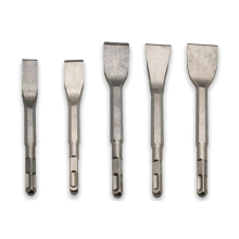 5PCS Hammer Pick Scraping Chisel Set Wall Slotting Masonry Concrete Drill Bit Tile Flat Point Chisels Square Handle