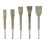5PCS Hammer Pick Scraping Chisel Set Wall Slotting Masonry Concrete Drill Bit Tile Flat Point Chisels Round Handle 7
