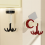 360 Degrees Rotating Folding Hook, Self-Adhesive Suction Cup Hooks Kitchen Utensil Holder Green 3