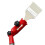 Multi-Angle Paint Brush Extender Red, Edger Tool for High Ceilings, Extension Pole Attachment Holder 8