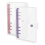 2 Pack A6 Soft PVC 6 Rings Binder, Clear Budget Refillable Planner Ring Binder Cover with Snap Button 1