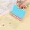 2 Pack A6 Soft PVC 6 Rings Binder, Clear Budget Refillable Planner Ring Binder Cover with Snap Button 6