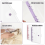 2 Pack A6 Soft PVC 6 Rings Binder, Clear Budget Refillable Planner Ring Binder Cover with Snap Button 2