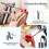 Airbrush Set Portable with Compressor Handheld Ideal for Complex Tasks Such As Tattoos/Manicures A 3