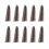 10PCS Leather Finger Protector Thimble Guards Tools for Hand Craft Jewelry Making,Brown 8
