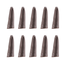 10PCS Leather Finger Protector Thimble Guards Tools for Hand Craft Jewelry Making,Brown