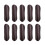 10PCS Leather Finger Protector Thimble Guards Tools for Hand Craft Jewelry Making,Half Pack Brown 8