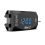 LCD Display Voltmeter Waterproof IP67 Digital Time Clock for Motorcycle Scooter Car Boat Thermometer,Blue Light 1