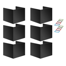 Student Desk Dividers Waterproof Plastic Learning Bucket Dividers, Classroom Folders Teacher Supplies Easy-to-Clean