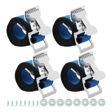 4PCS Drywall Stilts Straps, Leg Band Straps Foot Kit Nylon Fixation Strap Replacement Part Blue