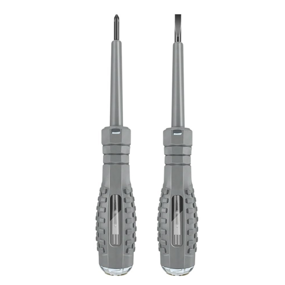 2-In-1 High Torque Strong Magnetic Screwdriver Electricity Detector, Tester Pen With Grey 4851335098998