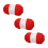 Glass yarn DIY hand-woven doll gold Braided bright Red 1