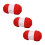 Glass yarn DIY hand-woven doll gold Braided bright Red 7