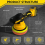 Cordless Car Buffer Polisher for 20V Battery 8Variable Speed 3500RPM Detailing Waxing 5