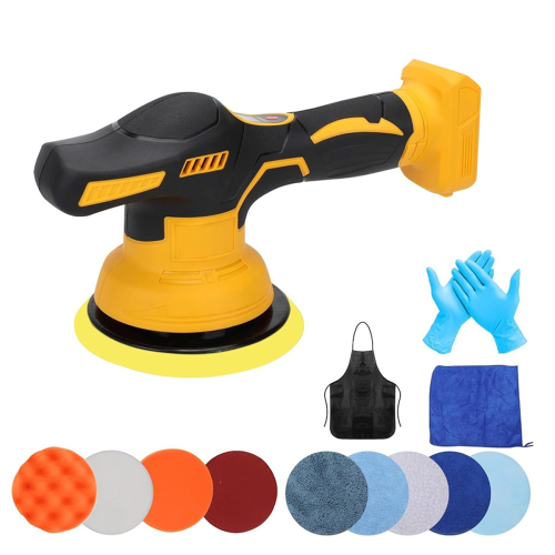Cordless Car Buffer Polisher for 20V Battery 8Variable Speed 3500RPM Detailing Waxing