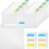 24Pieces Scrapbook Paper Storage Organizer with 60 Pcs Sticky Index Tabs Top Loading Plastic Holder for 7