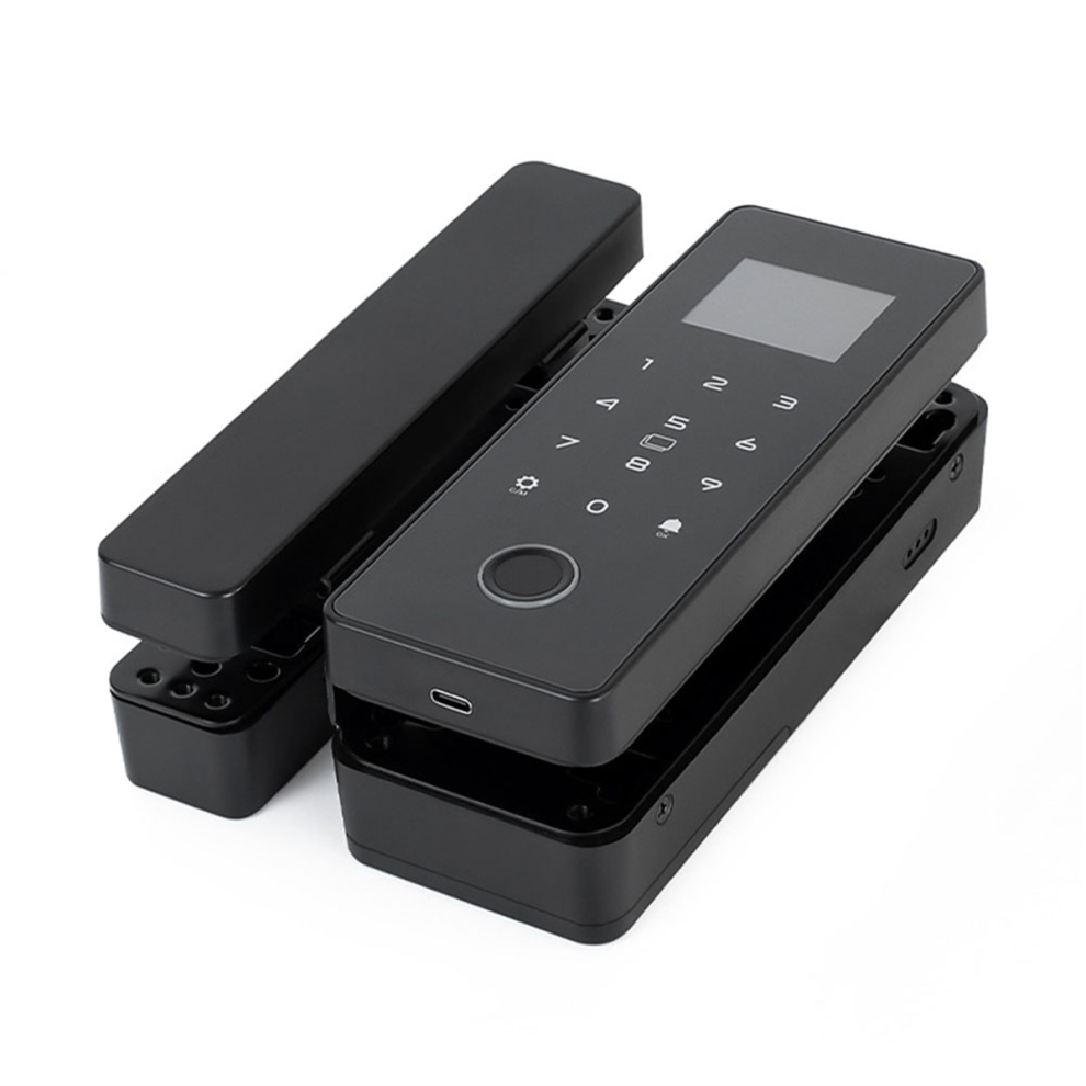 Double Glass Door Lock App Biometric Swiping Card Fingerprint Password Locks For Office 4851335007877