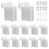12pcs Wire Shelf End Brackets, Heavy Duty Closet Shelves Brackets Wall Mount Corner Support Bracket 1