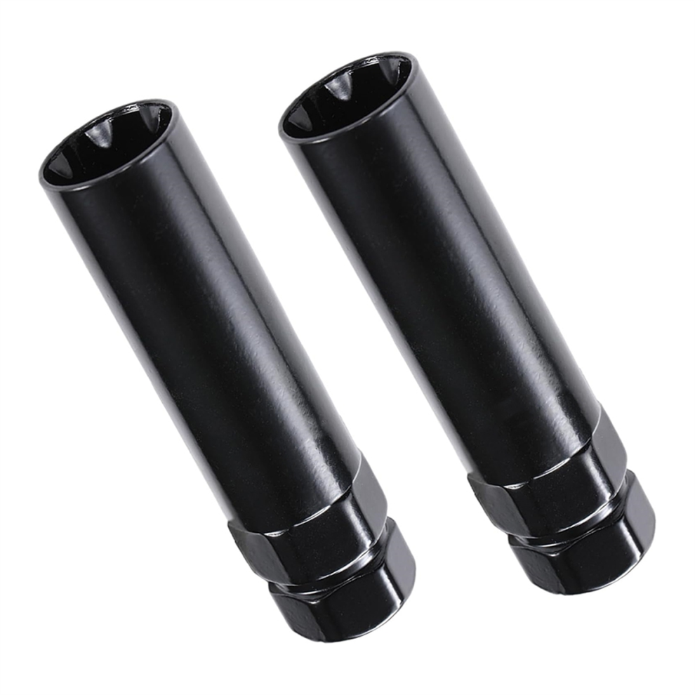 Wheel Lug Nut Key 7 Spline Sockets Wrench Replacement Aftermarket Nuts For 14X1.5,14X2.0, 9/16In Nuts,2Pack 4851335006344