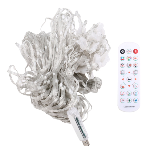 Smart Curtain Lights Bluetooth App Control RGB LED String Waterproof Fairy Light USB DIY Display Room Decor 2