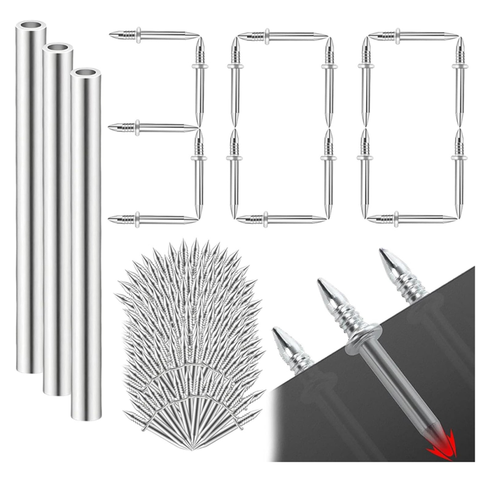 300Pcs Hardware Carbon Steel Nails For Seamless Installation,Double-Head Skirting Thread Nail,Skirting Marking 4851335004456