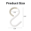 12Pack S Hooks Rack Hanger Shaped Hanging Flexible Neck for Easy Twist Kitchen Bathroom White 6