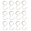 12Pack S Hooks Rack Hanger Shaped Hanging Flexible Neck for Easy Twist Kitchen Bathroom White 1