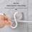 12Pack S Hooks Rack Hanger Shaped Hanging Flexible Neck for Easy Twist Kitchen Bathroom White 2