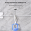 12Pack S Hooks Rack Hanger Shaped Hanging Flexible Neck for Easy Twist Kitchen Bathroom White 7