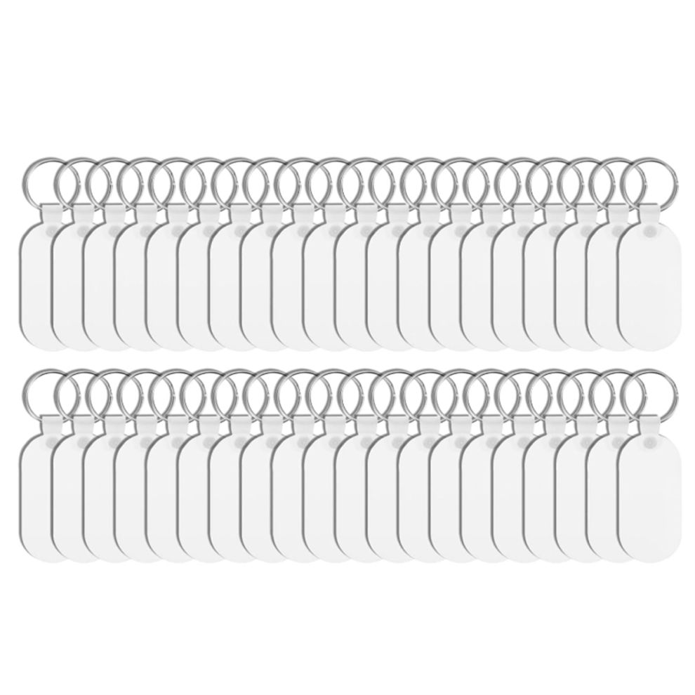 40 Sets Metal Sublimation Keychain Blanks Bulk,Double Sided Heat Transfer 4851335013229