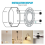 Upgraded 4-Pack Universal Lamp Mounting Brackets with Screws and Nuts for Ceiling Lights, Wall Lights 7