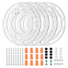 Upgraded 4-Pack Universal Lamp Mounting Brackets with Screws and Nuts for Ceiling Lights, Wall Lights