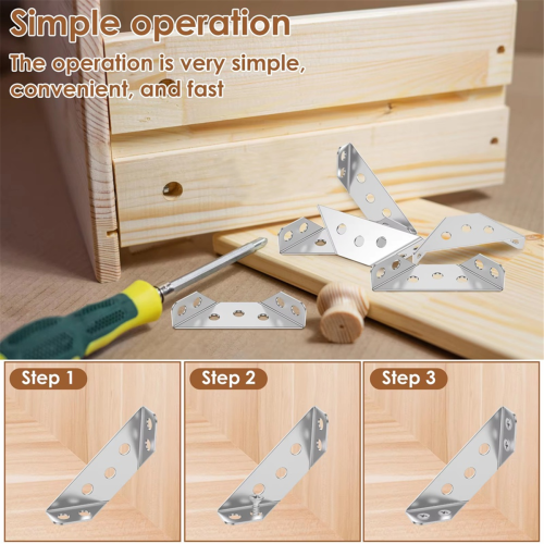 Furniture Corner Connector Steel Angle Frame Shelf Support Chair Cabinet Universal 1