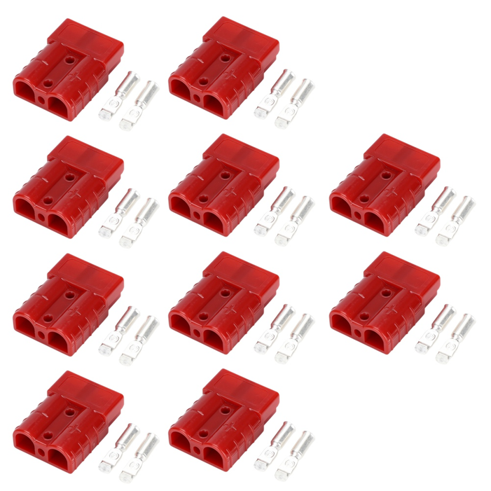 50A High Current Connector For Electric Vehicle Batteries, Ups, Solar Cables, New Energy Plugs Red 4851335009048