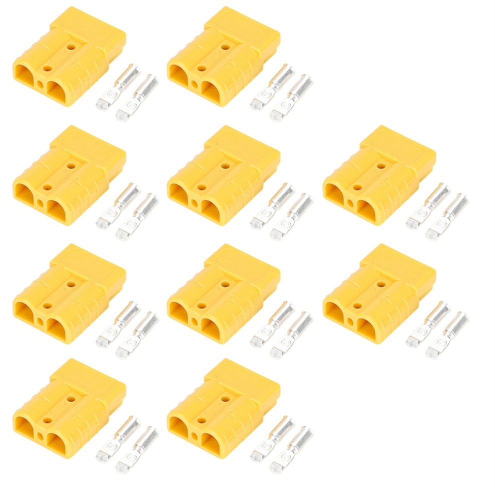 50A High Current Connector For Electric Vehicle Batteries, Ups, Solar Cables, New Energy Plugs Yellow 4851335009055