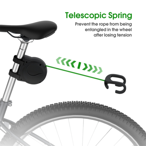 Children'S Bicycle Leash, Traction System, Retractable Easy Riding, Safe 1