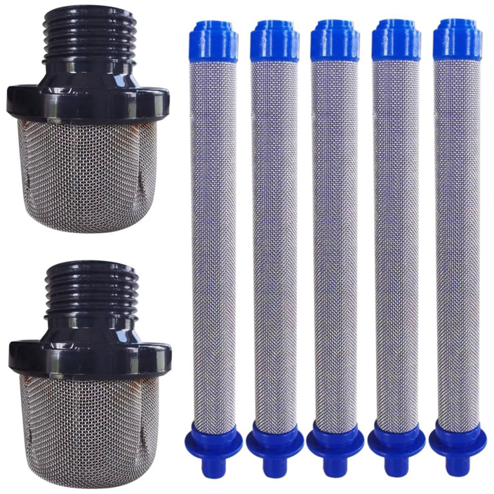 2Pcs 288716 3/4 Replacement Inlet Strainer With 5Pcs 288749 60Mesh Sg2/Sg3 Sprayer Filters For Airless Paint Sprayers 4851335015872