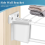 6 Pack Wire Shelf End Brackets Closet Shelves Plastic Wall Mount with Screws for 3